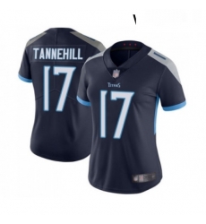 Womens Tennessee Titans 17 Ryan Tannehill Navy Blue Team Color Vapor Untouchable Limited Player Football Jersey
