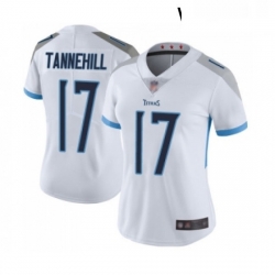 Womens Tennessee Titans 17 Ryan Tannehill White Vapor Untouchable Limited Player Football Jersey