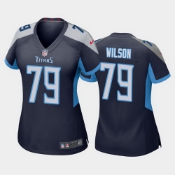 women isaiah wilson tennessee titans navy game jersey 