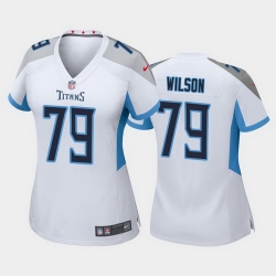 women isaiah wilson tennessee titans white game jersey 