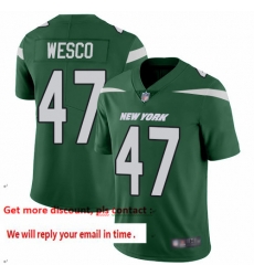 Jets 47 Trevon Wesco Green Team Color Men Stitched Football Vapor Untouchable Limited Jersey