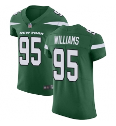 Jets 95 Quinnen Williams Green Team Color Men Stitched Football Vapor Untouchable Elite Jersey