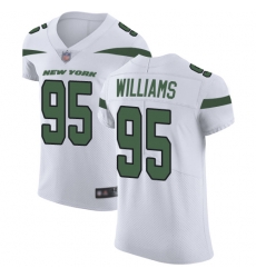 Jets 95 Quinnen Williams White Men Stitched Football Vapor Untouchable Elite Jersey