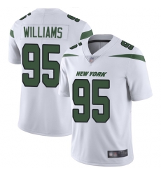 Jets 95 Quinnen Williams White Men Stitched Football Vapor Untouchable Limited Jersey