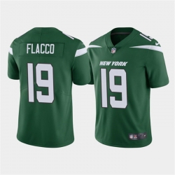 Men New York Jets 19 Joe Flacco Green Vapor Untouchable Limited Stitched Jersey