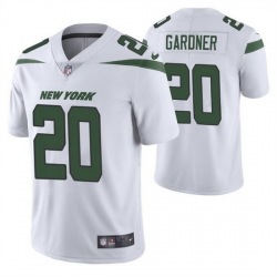 Men New York Jets 20 Ahmad Gardner 2022 White Vapor Untouchable Limited Stitched jersey