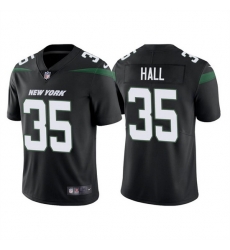 Men New York Jets 35 Breece Hall 2022 Black Vapor Untouchable Limited Stitched jersey