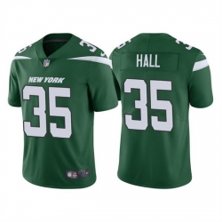 Men New York Jets 35 Breece Hall 2022 Green Vapor Untouchable Limited Stitched jersey