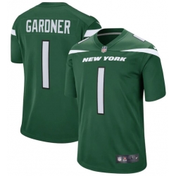 Men Nike New York Jets #1 Sauce Gardner Green Vapor Limited Jersey