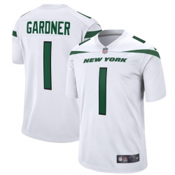 Men Nike New York Jets #1 Sauce Gardner White Vapor Limited Jersey