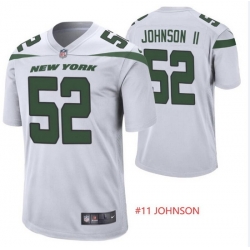 Men Nike New York Jets #11 Jermaine Johnson White Vapor Limited Jersey