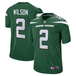 Men Nike New York Jets #2 Zach Wilson Green Vapor Limited Jersey