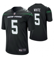 Men Nike New York Jets Mike White 5 Black Vapor Limited NFL Jersey