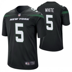 Men Nike New York Jets Mike White 5 Black Vapor Limited NFL Jersey