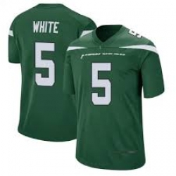 Men Nike New York Jets Mike White 5 Green Vapor Limited NFL Jersey