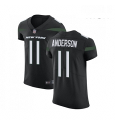 Mens New York Jets 11 Robby Anderson Black Alternate Vapor Untouchable Elite Player Football Jersey