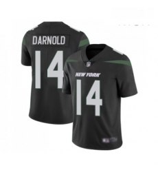 Mens New York Jets 14 Sam Darnold Black Alternate Vapor Untouchable Limited Player Football Jersey