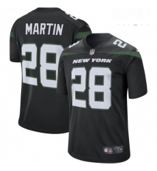 Mens New York Jets 28 Curtis Martin Nike Retired Player Game Jersey Black