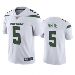 Men's New York Jets #5 Mike White White Vapor Untouchable Limited Stitched Jersey