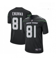 Mens New York Jets 81 Quincy Enunwa Game Black Alternate Football Jersey