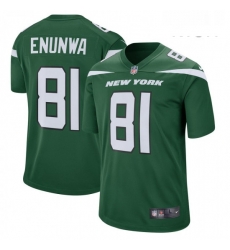 Mens New York Jets 81 Quincy Enunwa Nike Green Player Game Jersey