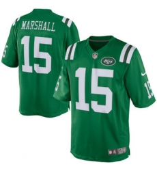 Mens New York Jets Brandon Marshall Nike Green Color Rush Limited Jersey