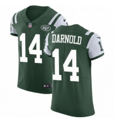 Mens Nike New York Jets 14 Sam Darnold Green Team Color Vapor Untouchable Elite Player NFL Jersey