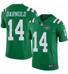 Mens Nike New York Jets 14 Sam Darnold Limited Green Rush Vapor Untouchable NFL Jersey