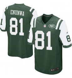 Mens Nike New York Jets 81 Quincy Enunwa Game Green Team Color NFL Jersey