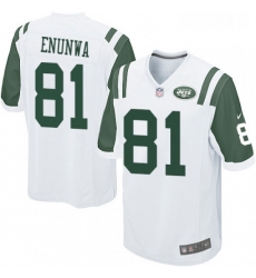 Mens Nike New York Jets 81 Quincy Enunwa Game White NFL Jersey