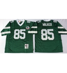 Mitchell And Ness jets #85 wesley walker green Throwback Stitched NFL Jerseys