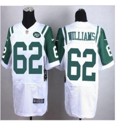 New New York Jets #62 Leonard Williams White Mens Stitched NFL Elite Jersey