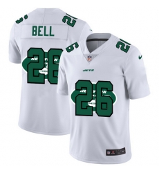 New York Jets 26 Le 27Veon Bell White Men Nike Team Logo Dual Overlap Limited NFL Jersey