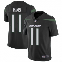 Nike Jets 11 Denzel Mim Black Alternate Men Stitched NFL Vapor Untouchable Limited Jersey