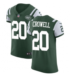 Nike Jets #20 Isaiah Crowell Green Team Color Men Stitched NFL Vapor Untouchable Elite Jersey