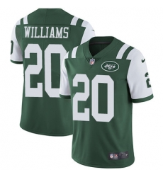 Nike Jets #20 Marcus Williams Green Team Color Mens Stitched NFL Vapor Untouchable Limited Jersey