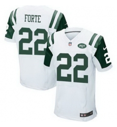 Nike Jets #22 Matt Forte White Mens Stitched NFL Elite Jersey