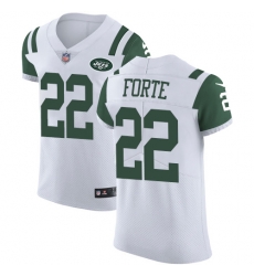 Nike Jets #22 Matt Forte White Mens Stitched NFL Vapor Untouchable Elite Jersey