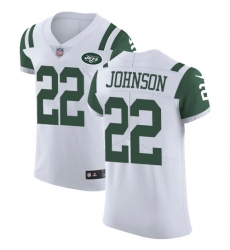 Nike Jets #22 Trumaine Johnson White Mens Stitched NFL Vapor Untouchable Elite Jersey