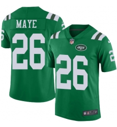 Nike Jets #26 Marcus Maye Green Mens Stitched NFL Limited Rush Jersey
