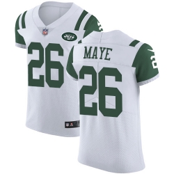 Nike Jets #26 Marcus Maye White Mens Stitched NFL Vapor Untouchable Elite Jersey