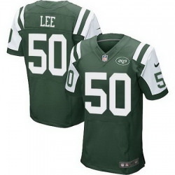 Nike Jets #50 Darron Lee Green Team Color Mens Stitched NFL Elite Jersey