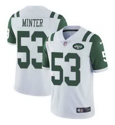 Nike Jets 53 Kevin Minter White Vapor Untouchable Limited Jersey