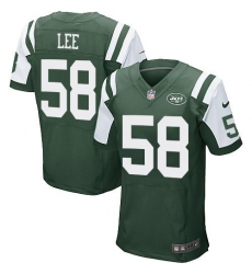 Nike Jets #58 Darron Lee Green Team Color Mens Stitched NFL Elite Jersey