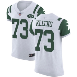Nike Jets #73 Joe Klecko White Mens Stitched NFL Vapor Untouchable Elite Jersey