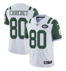 Nike Jets #80 Wayne Chrebet White Mens Stitched NFL Vapor Untouchable Limited Jersey