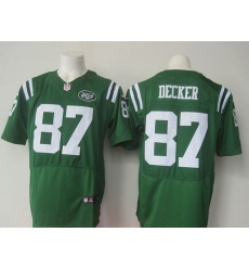 Nike Jets #87 Eric Decker Green Mens Stitched NFL Elite Rush Jersey
