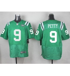 Nike Jets 9 Bryce Petty Green Mens Stitched NFL Elite Rush Jersey