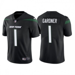 Nike New York Jets 1 Ahmad Gardner Black 2022 NFL Draft Vapor Untouchable Limited Jersey