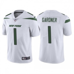 Nike New York Jets 1 Ahmad Gardner White 2022 NFL Draft Vapor Untouchable Limited Jersey